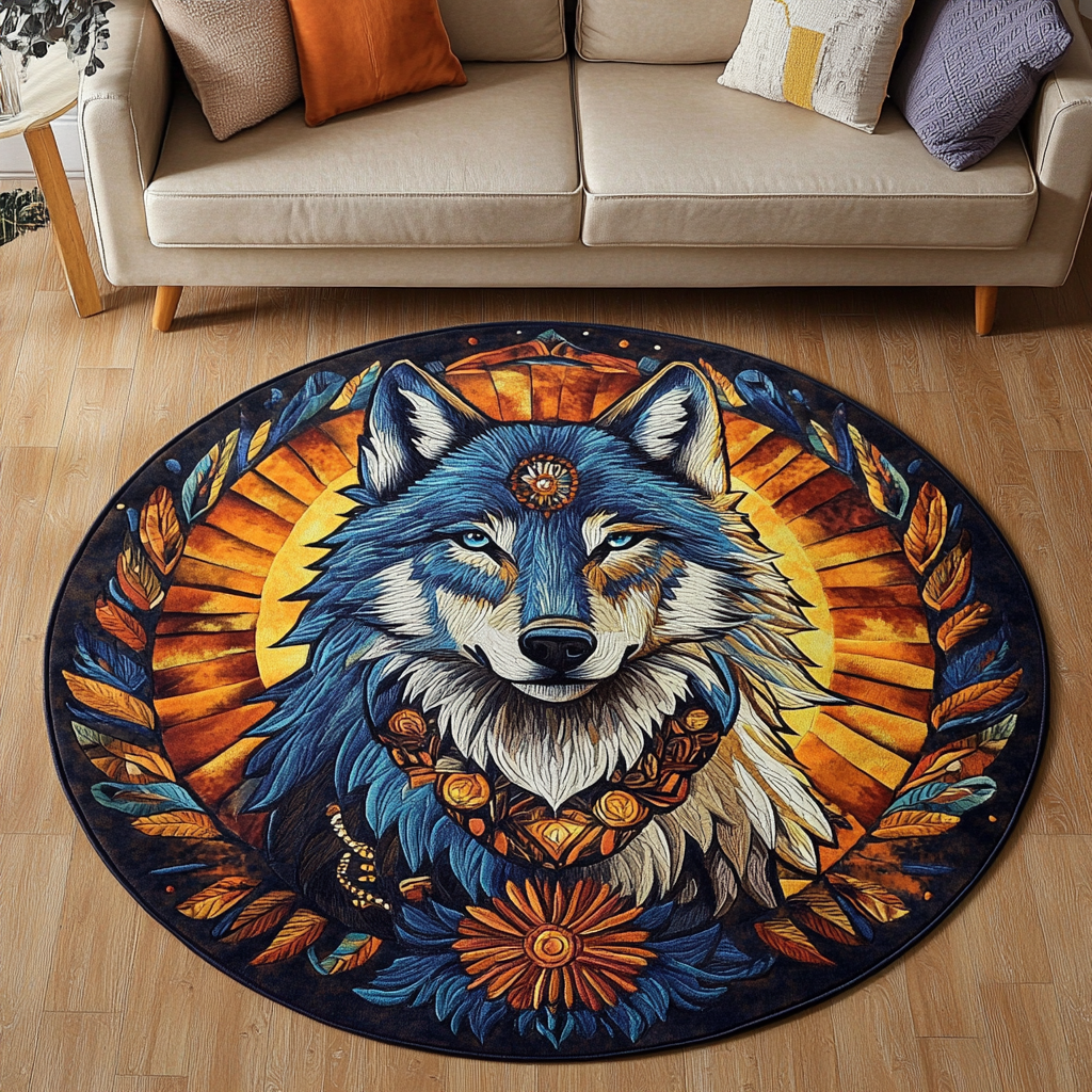 Moonlit Path Quilted Round Mat Entryway Design Ideas Gifts For Hummingbird Lovers