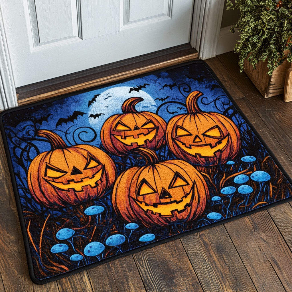 Moonlit Vines Doormat Best Decoration Gift For Friends and Family on Halloween Day