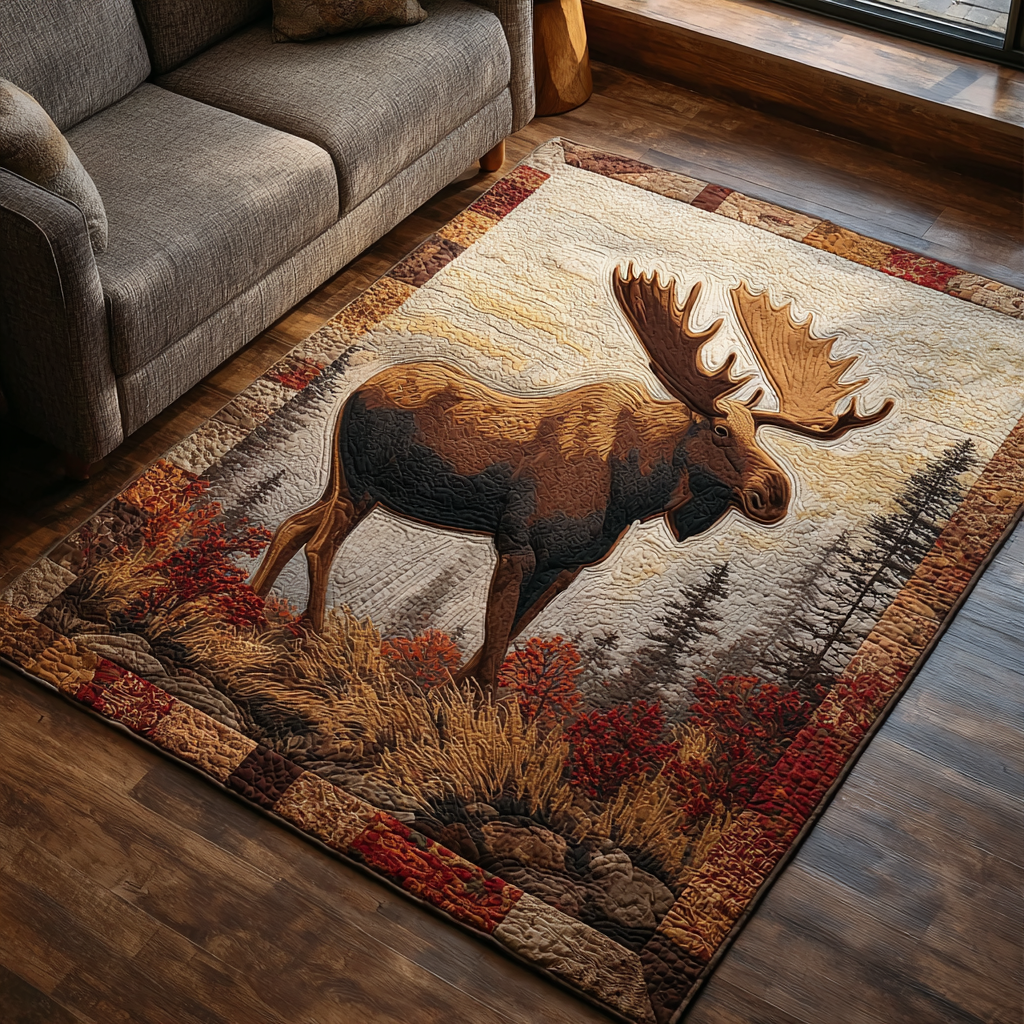 Moose Horizon Area Rug Home Entrance Decor Ideas Gifts For Moose Lovers