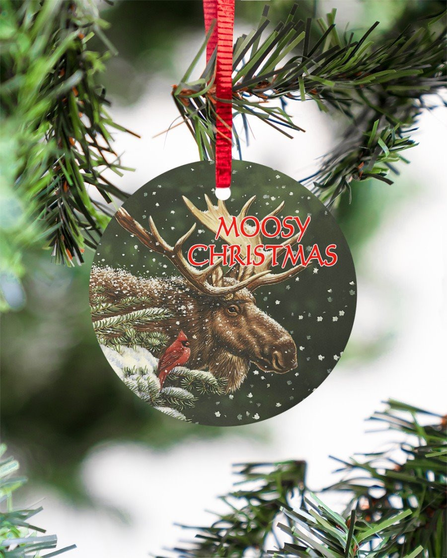 Moose Moose Christmas Ornament Merry Christmas Ornament Christmas Tree Hanging