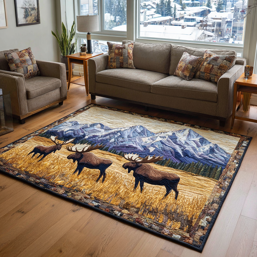 Moose Peak Area Rug Outdoor Entryway Decor Moose Items Gifts