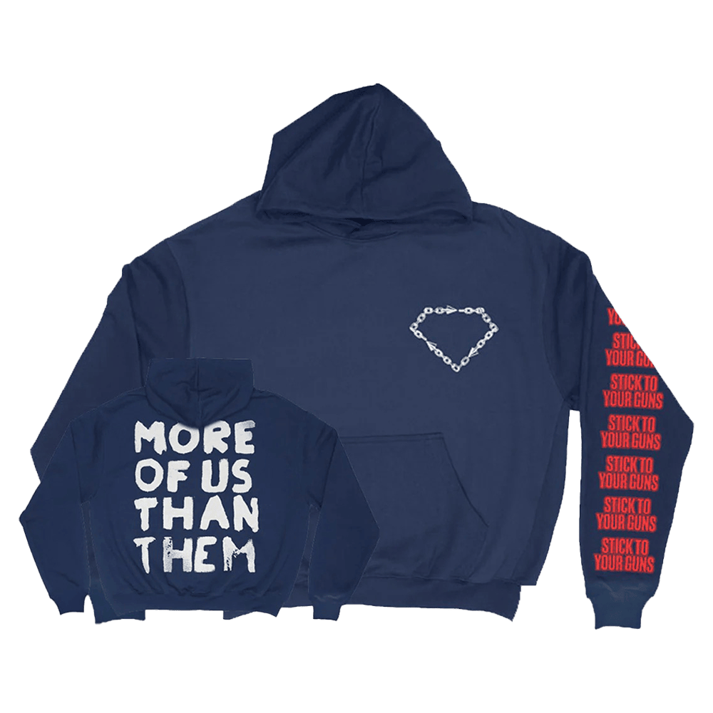 More Of Us Than Them Navy Hoodie STYG Merch Gift for Dad Message Hoodie More Of Us Than Them Navy Hoodie STYG Merch Gift for Dad Message Hoodie