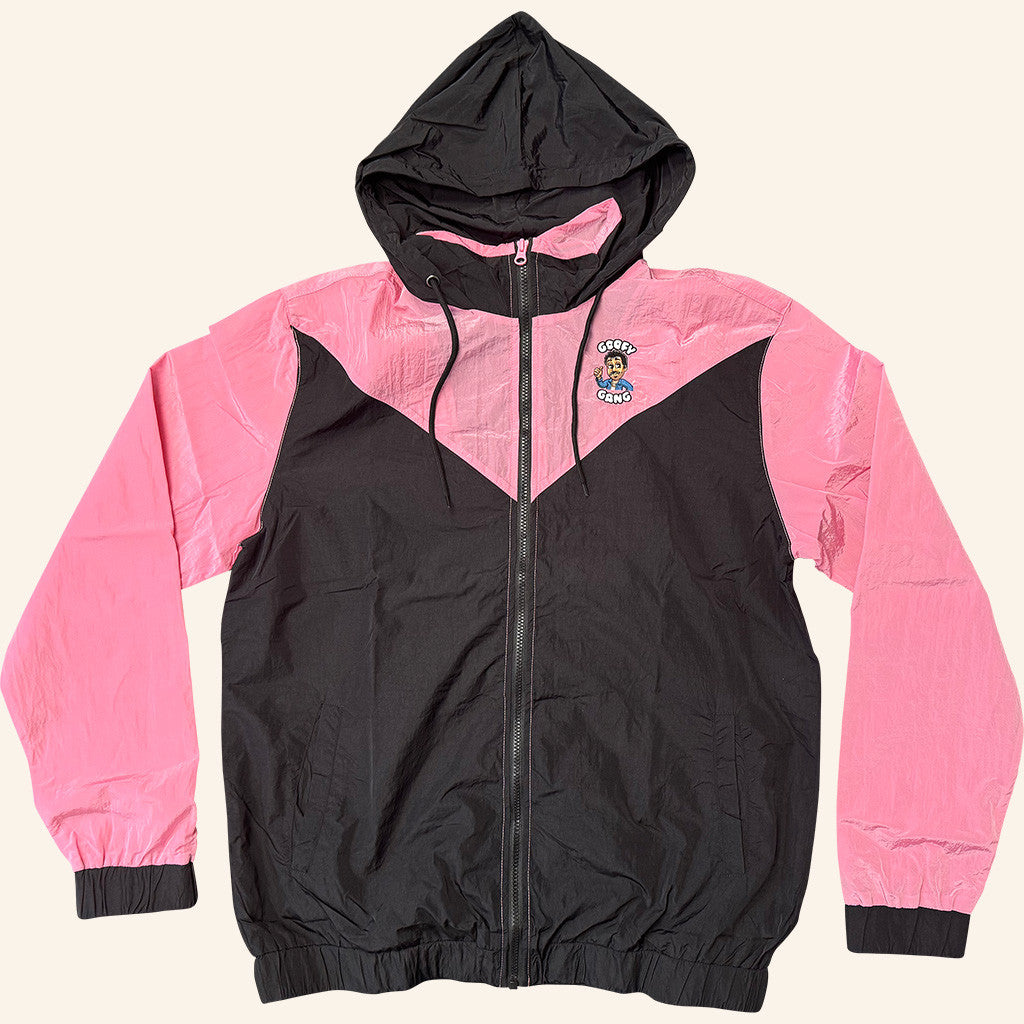 Morgan Jay Merch Goofy Gang Pink Windbreaker Gifts For Music Fans Morgan Jay Merch Goofy Gang Pink Windbreaker Gifts For Music Fans