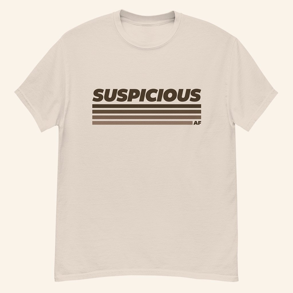 Morgan Jay Merch Suspicious AF T-Shirt Gift Ideas For Music Lovers Morgan Jay Merch Suspicious AF T-Shirt Gift Ideas For Music Lovers