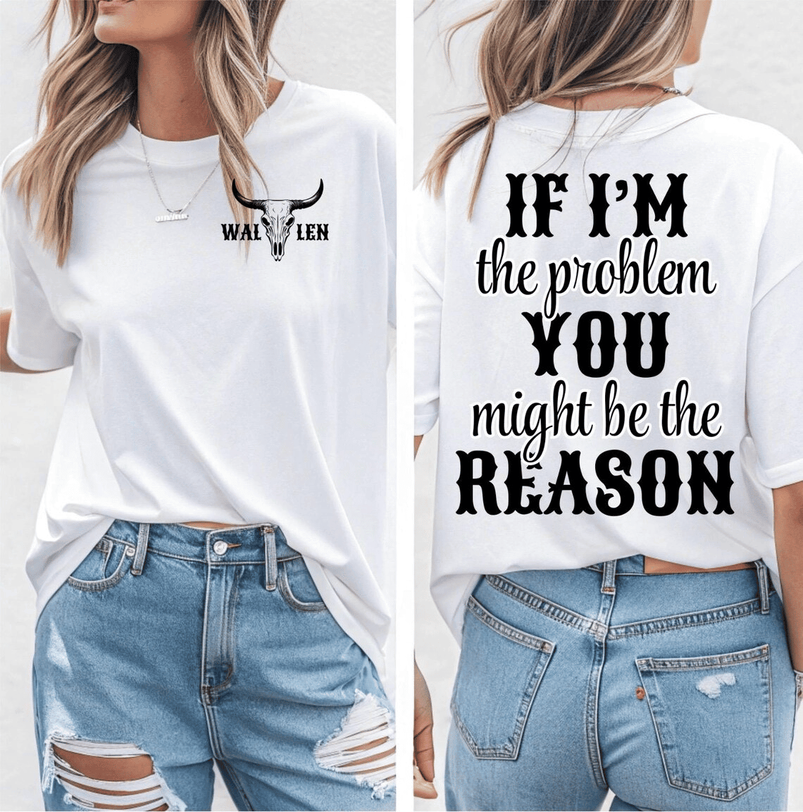 Morgan Wallen 2026 Tour Merch If I'm The Problem You Might Be The Reason T-Shirt Best Gift Idea