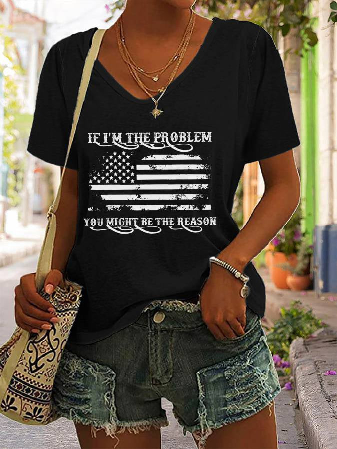 Morgan Wallen 2026 Tour Merch If I'm The Problem You Might Be The Reason V-Neck Shirt