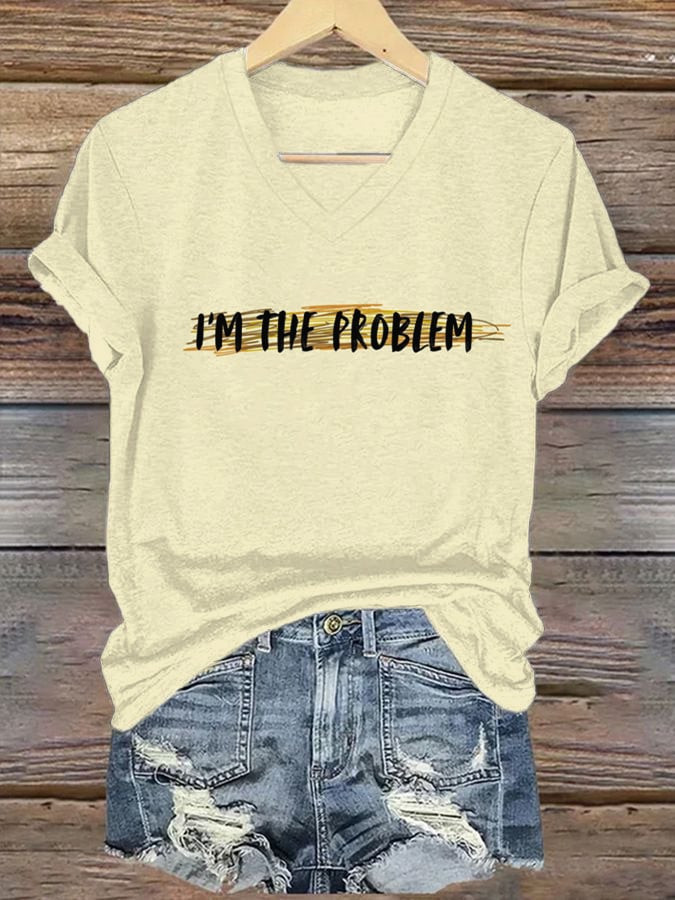 Morgan Wallen 2026 Tour Merch I'm The Problem V-Neck Shirt Gifts For Mother