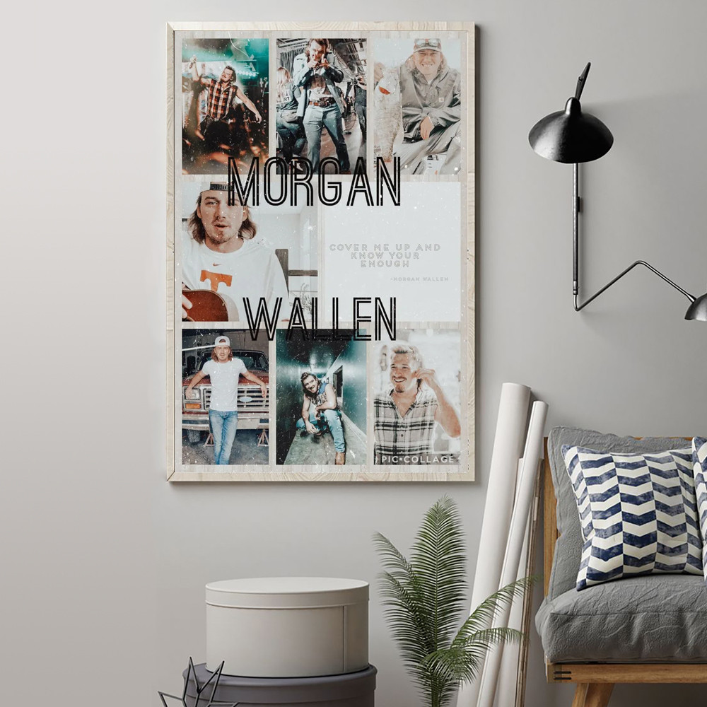 Morgan Wallen Aesthetic Photo Collage Poster Country Idol Wall Decor