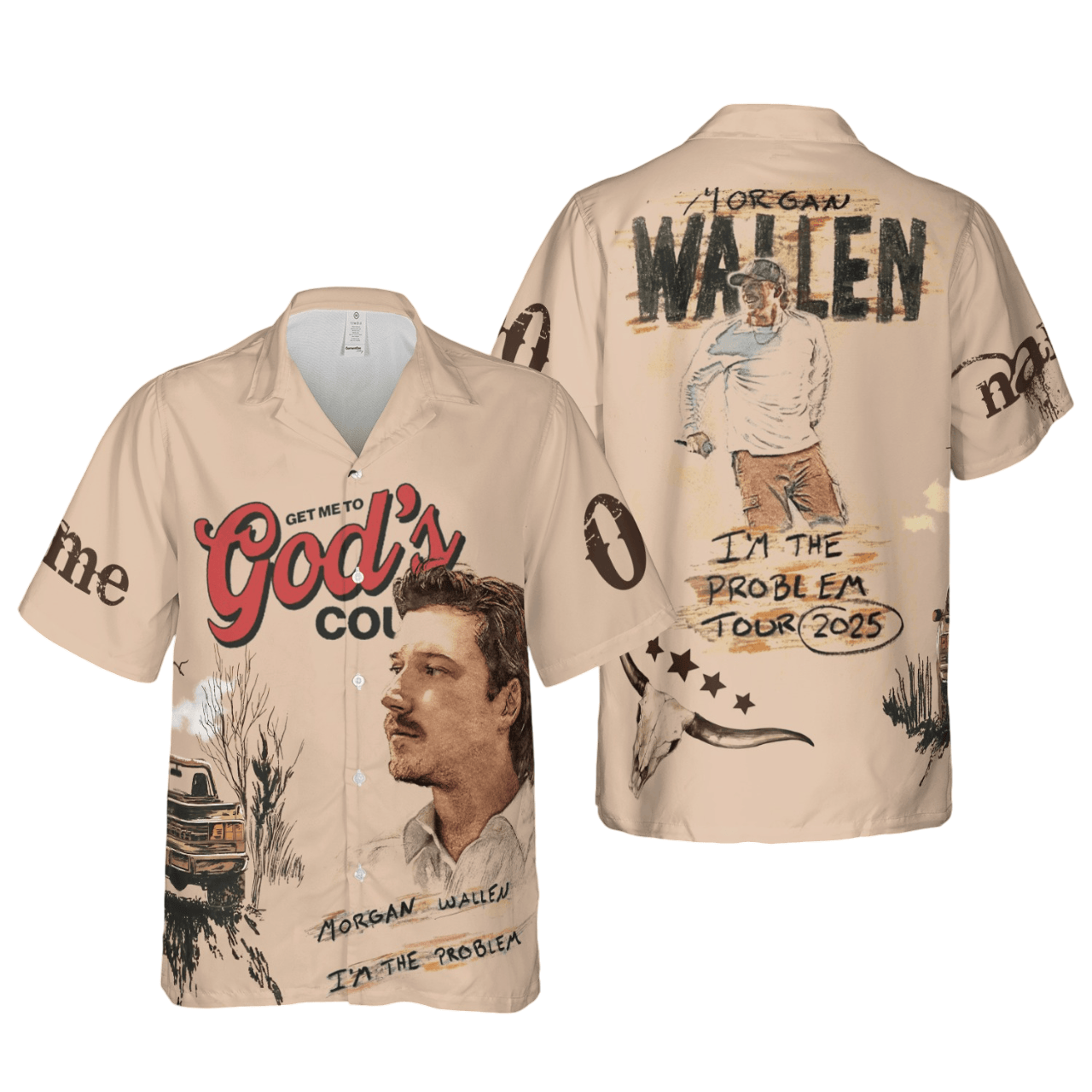 Morgan Wallen Get Me To God Hawaiian Shirt Unique Gift For Music Fans Morgan Wallen Tour Merch