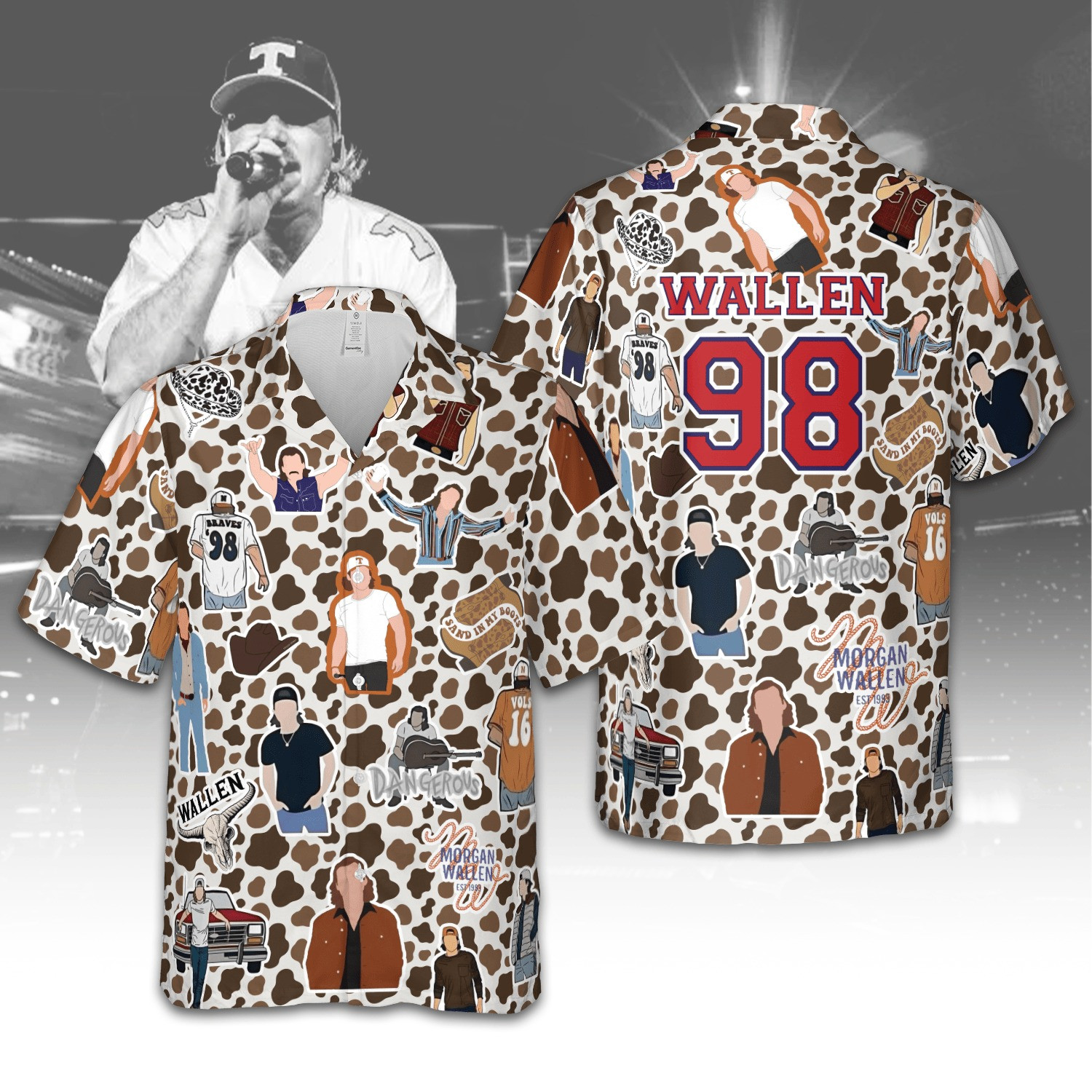 Morgan Wallen Howdy Hawaiian Shirt Comfortable And Relaxed Fit Shirt Morgan Wallen You Proof