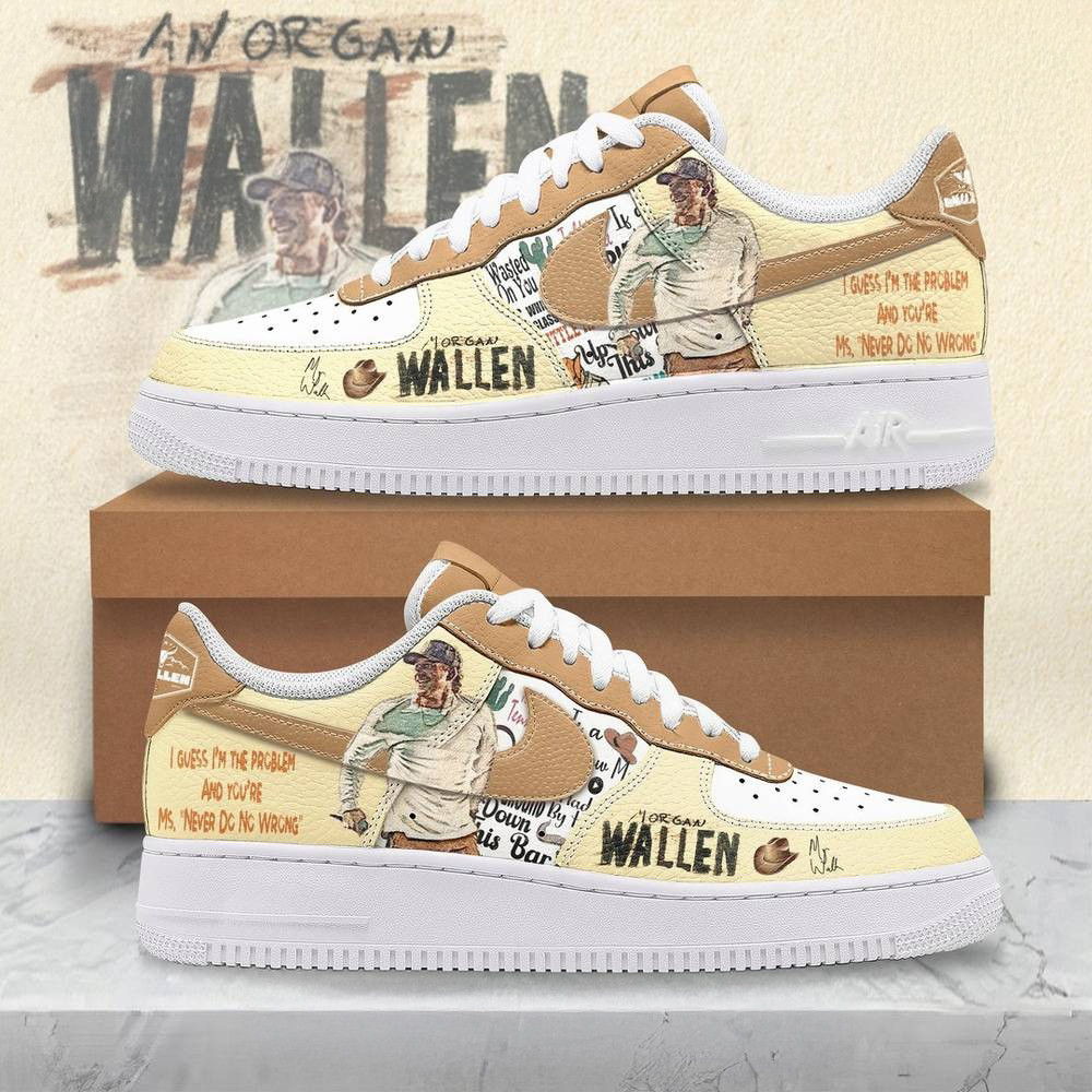 Morgan Wallen I'm The Problem 2025 Tour Air Force 1 Shoes Gifts For Music Fans