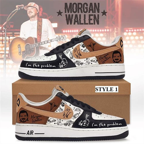 Morgan Wallen I'm The Problem Air Forces Nike Shoes Best Gifts For Music Lovers