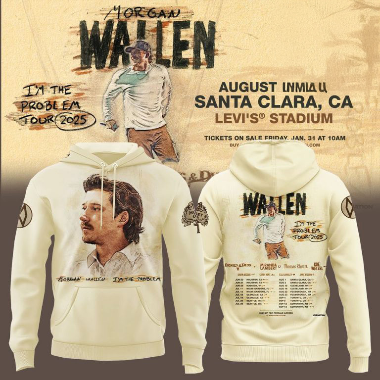 Morgan Wallen I'm The Problem Tour 2025 Limited Hoodie Music Lover Gift Ideas For Him