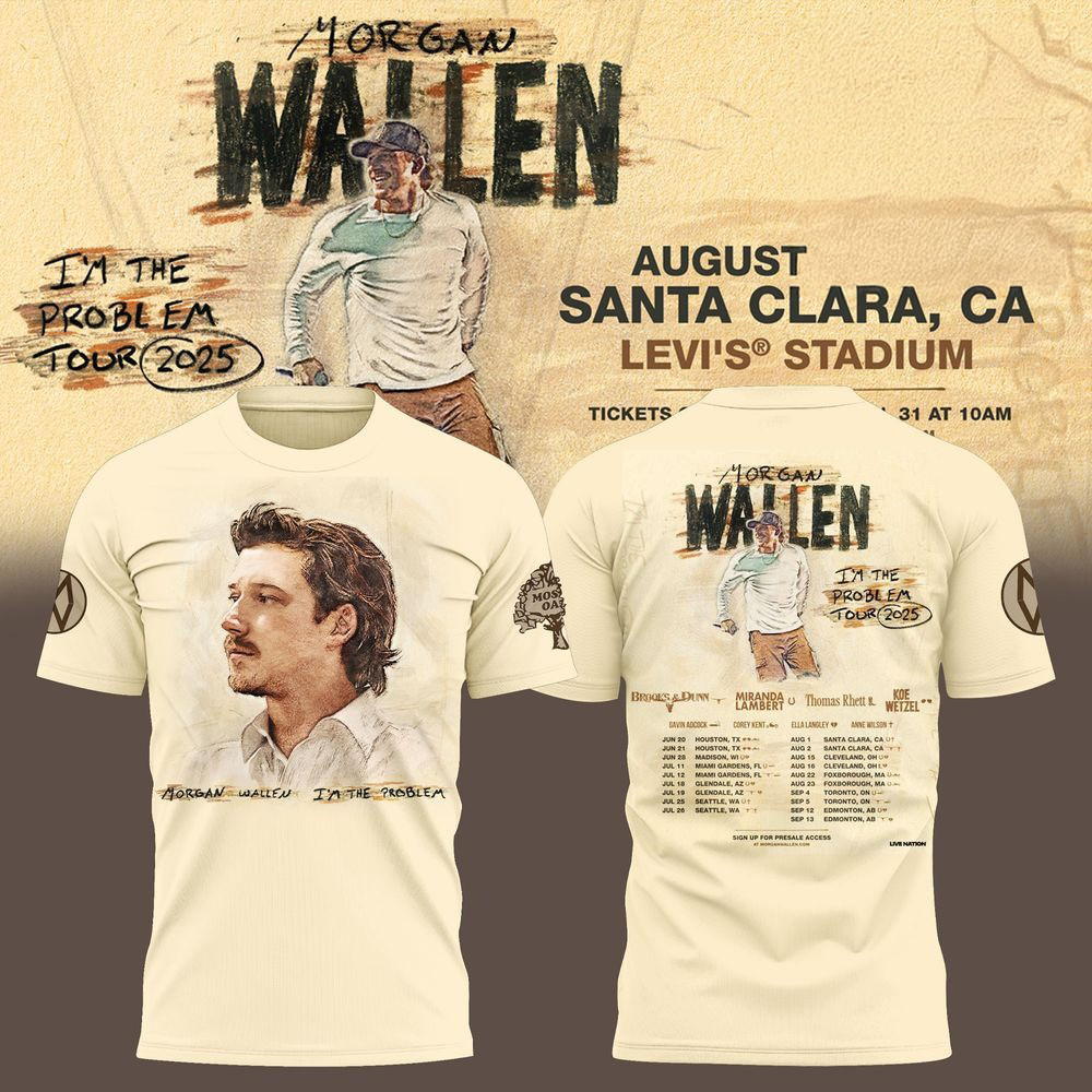 Morgan Wallen I'm The Problem Tour 2025 Limited Shirt Presents For Music Lovers