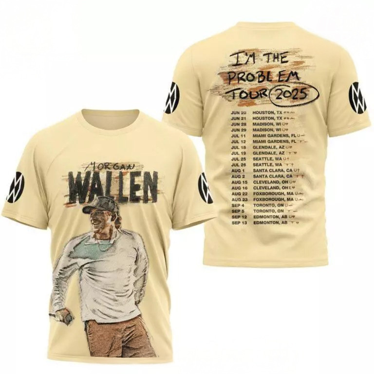 Morgan Wallen I'm The Problem Tour 2025 T-Shirt Gift For Fans