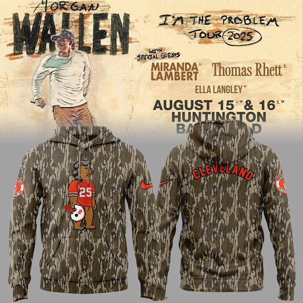 Morgan Wallen Live in Cleveland Concert Hoodie Morgan Wallen Merch Best Present For Fans
