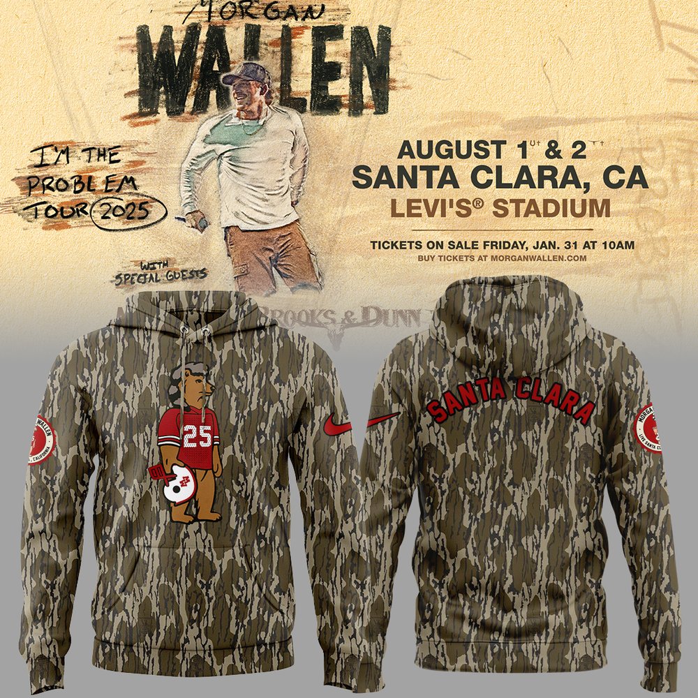 Morgan Wallen Live in Santa Clara Concert Hoodie Morgan Wallen Merch Best Gift For Fans