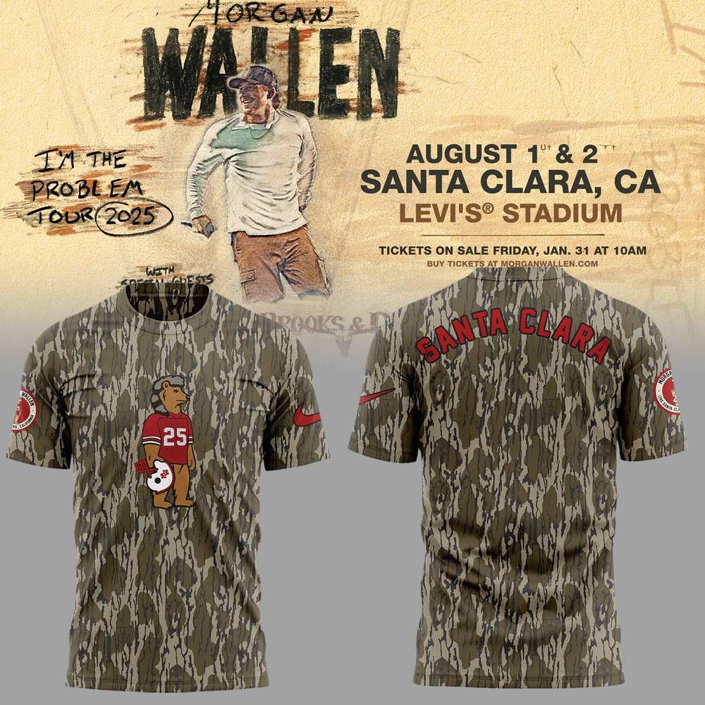 Morgan Wallen Live in Santa Clara Concert T-Shirt Morgan Wallen Merch Unique Gift For Fans