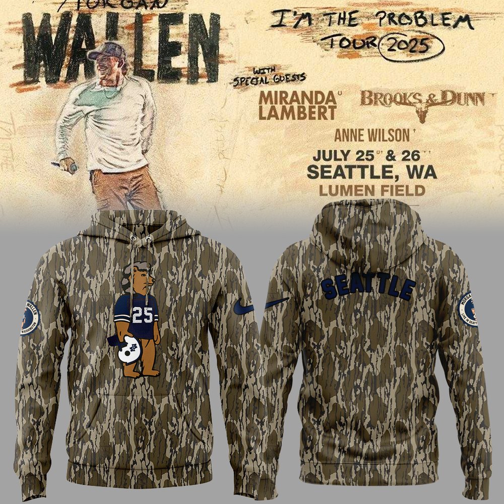Morgan Wallen Live in Seattle Concert Hoodie Morgan Wallen Merch Best Present For Fans