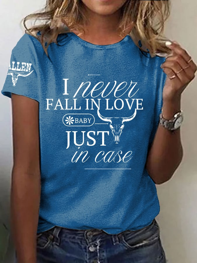 Morgan Wallen Merch I Never Fall In Love T-Shirt Music Themed Gifts For Her