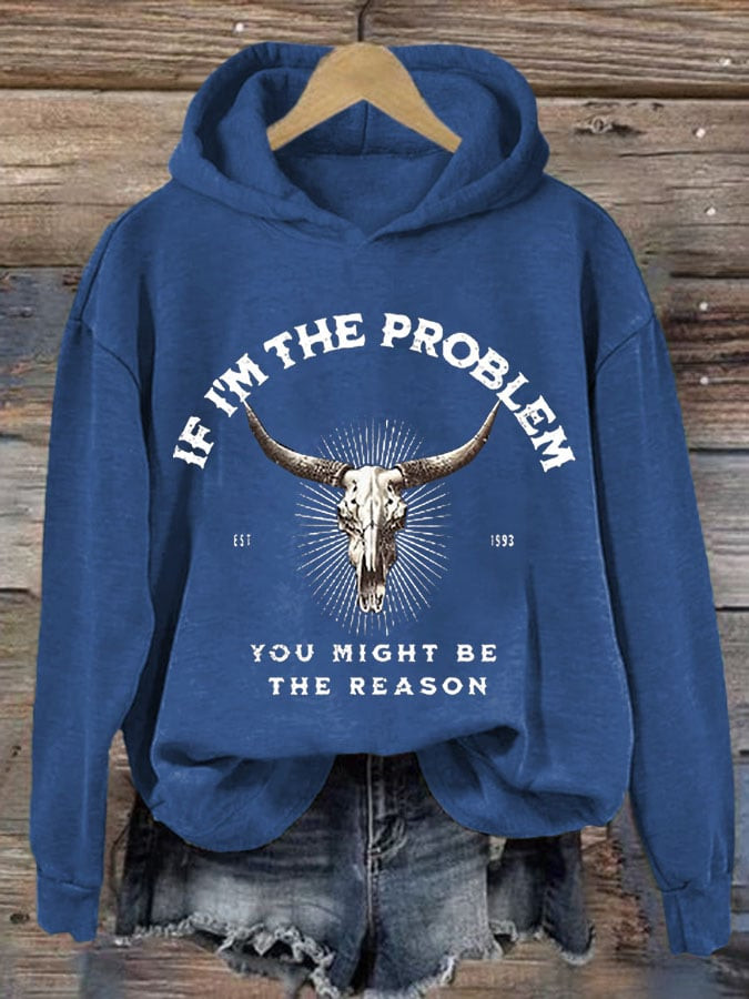 Morgan Wallen Merch If I'm The Problem Hooded Sweatshirt Unique Gifts For Morgan Wallen Fans