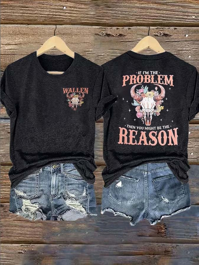 Morgan Wallen Merch If I'm The Problem T-Shirt Music Apparel Gifts For Wife