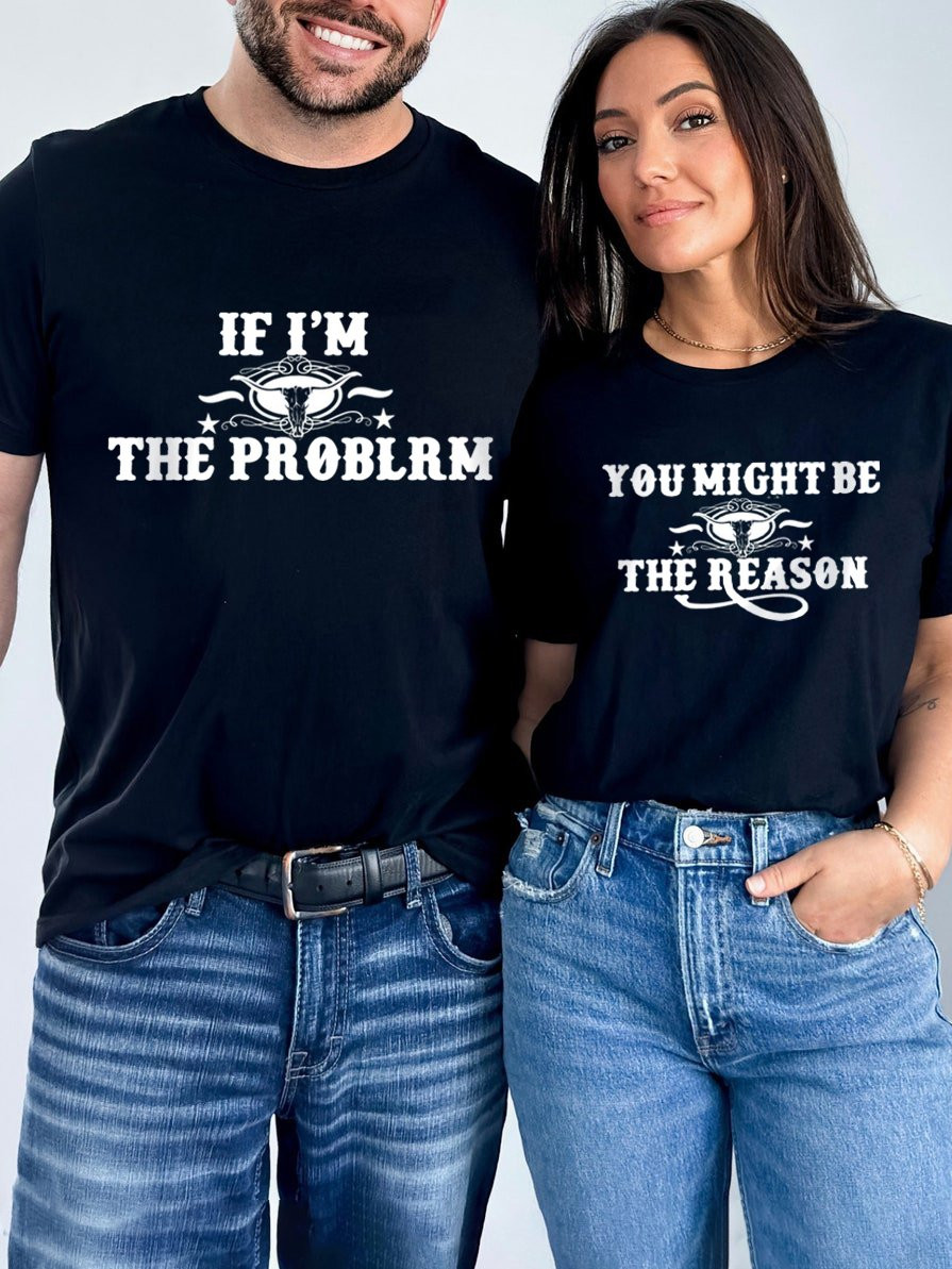 Morgan Wallen Merch If I'm The Problem T-Shirt Music Lyrics Shirt Best Gifts For Couples