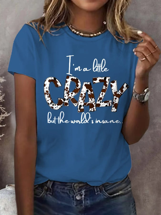Morgan Wallen Merch I'm A Little Crazy T-Shirt Country Music Shirt Presents For Her