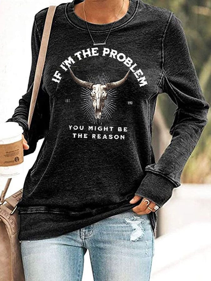 Morgan Wallen Merch I'm The Problem Long Sleeve Shirt Music Apparel Gift For Women