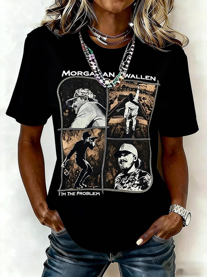 Morgan Wallen Merch I'm The Problem T-Shirt Music Themed Shirt Unique Gifts For Women