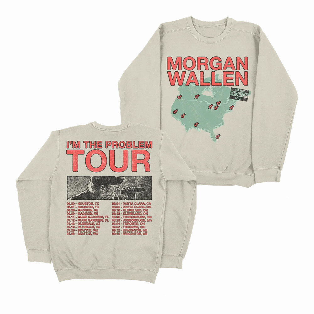 Morgan Wallen Merch I'm The Problem Tour Sweatshirt Best Music Outfit Best Gift For Fans
