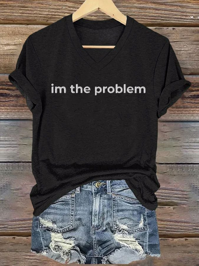 Morgan Wallen Merch I'm The Problem V-Neck Shirt Morgan Wallen Lover Presents