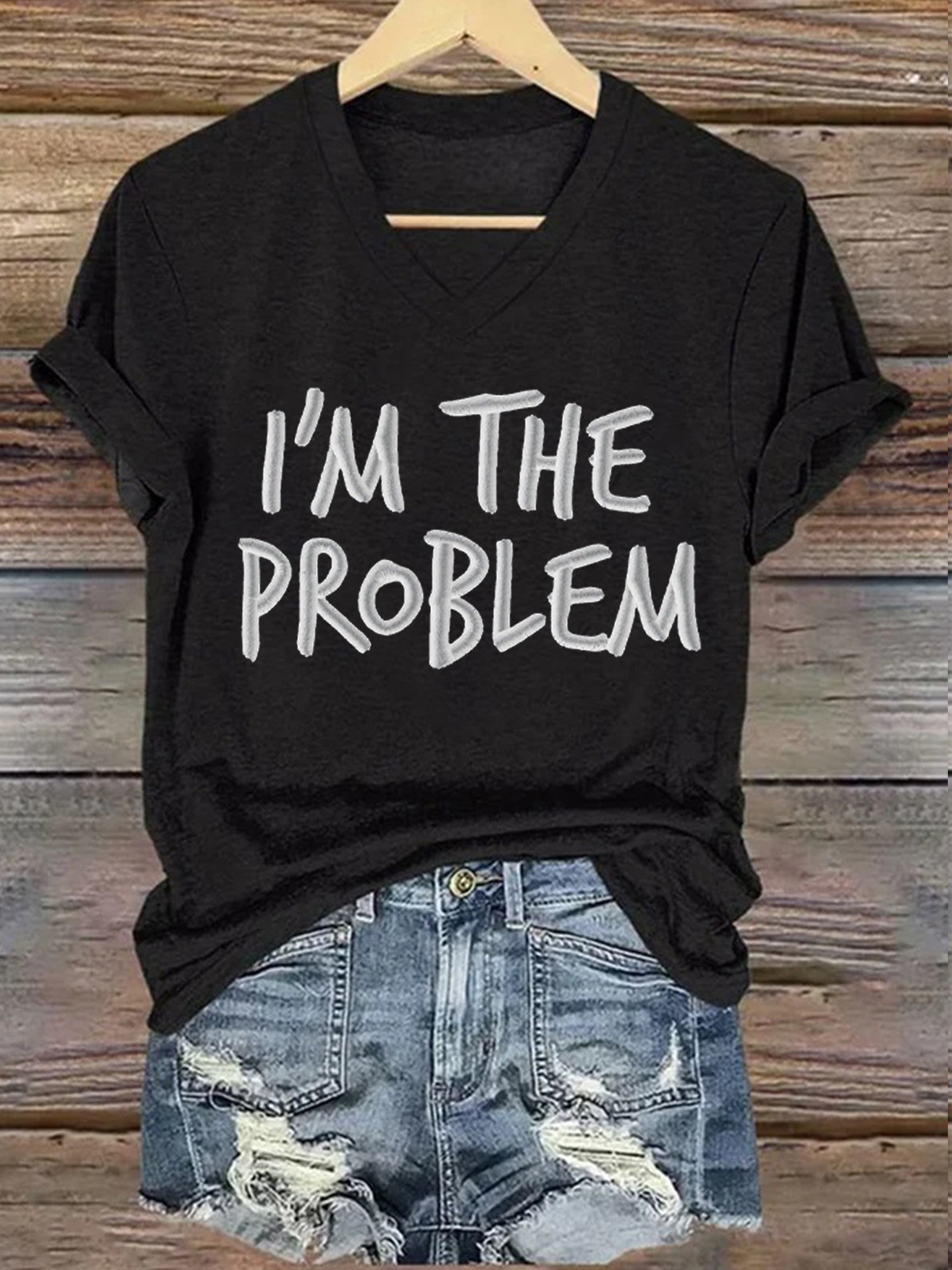 Morgan Wallen Merch I'm The Problem V-Neck Shirt Music Themed Shirt Cool Gift Ideas