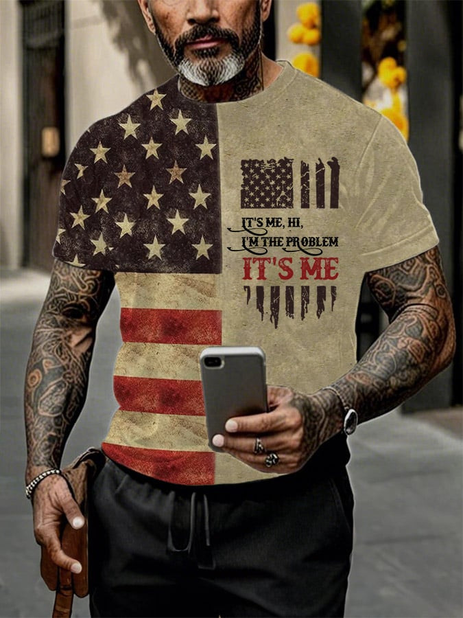 Morgan Wallen Merch It's Me Hi I'm The Problem It's Me T-Shirt American Flag Gifts