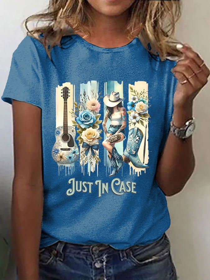 Morgan Wallen Merch Just In Case T-Shirt Cool Gifts For Girlfriend