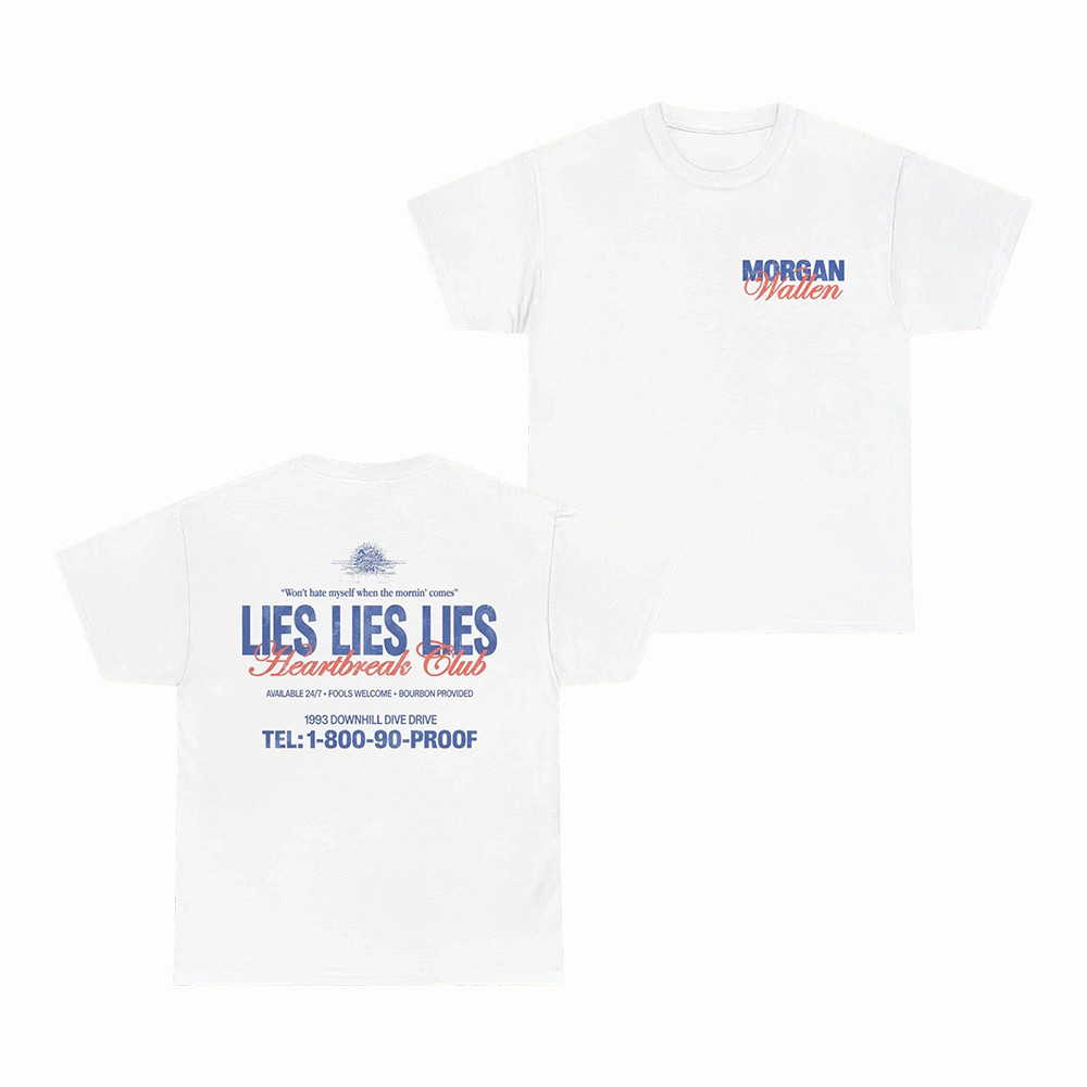 Morgan Wallen Merch Lies Lies Lies T-Shirt Music Concert Tee Best Gift For Fans