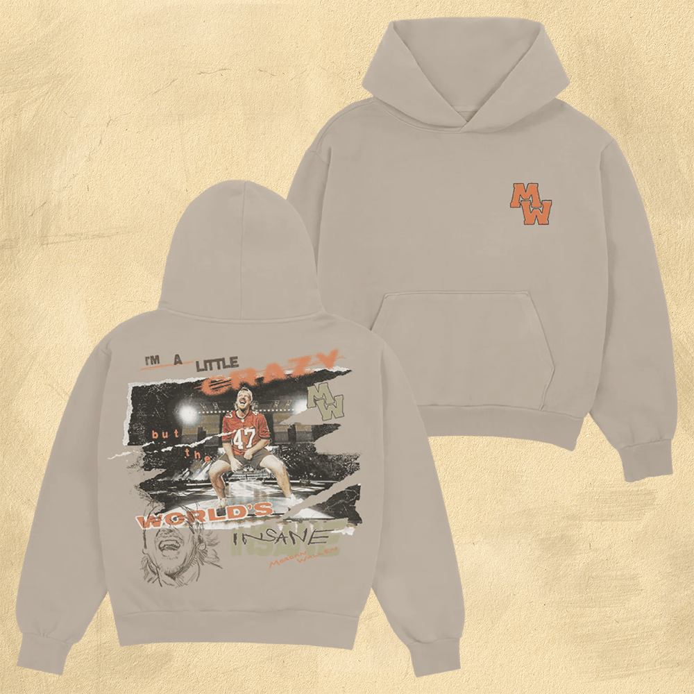 Morgan Wallen Merch Morgan Wallen Hoodie MW I'm A Little Crazy Hoodie Great Gifts For Dad Morgan Wallen Merch Morgan Wallen Hoodie MW I'm A Little Crazy Hoodie Great Gifts For Dad