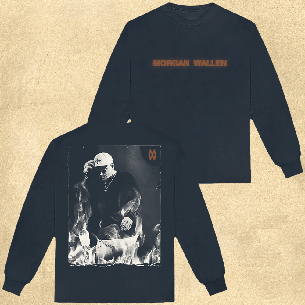 Morgan Wallen Merch Morgan Wallen Shirt Flames Live Photo Navy LongSleeve T-Shirt Husband Gifts Morgan Wallen Merch Morgan Wallen Shirt Flames Live Photo Navy LongSleeve T-Shirt Husband Gifts