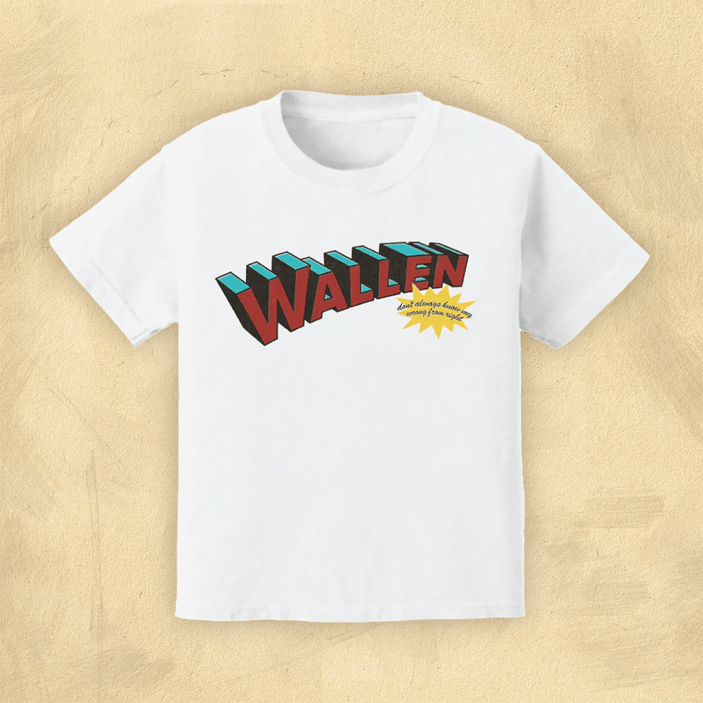 Morgan Wallen Merch Morgan Wallen Shirt MW Wallen Superman T-Shirt Cool Gifts For Dad