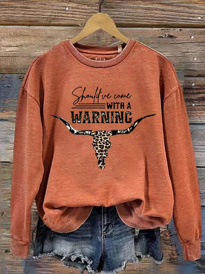 Morgan Wallen Merch Should_ve Come With A Warning Sweatshirt Music Gifts For Enthusiasts