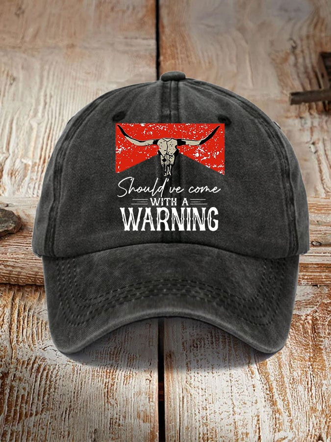 Morgan Wallen Merch Should've Come With A Warning Hat Western Country Music Cap Gift Ideas