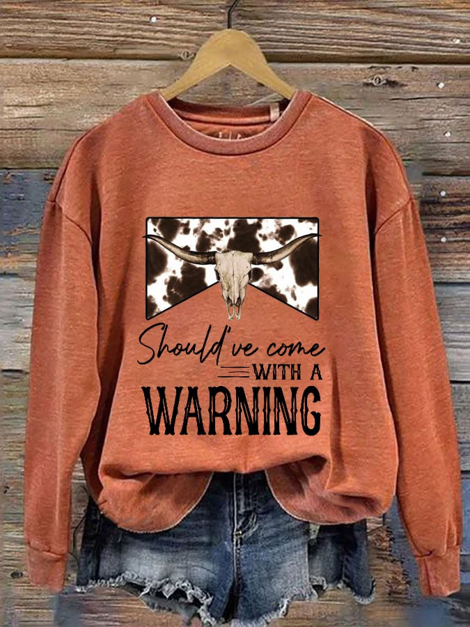 Morgan Wallen Merch Should've Come With A Warning Sweatshirt Cool Gifts For Wife