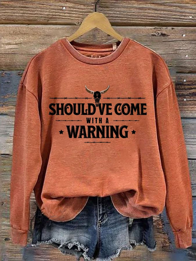 Morgan Wallen Merch Should've Come With A Warning Sweatshirt Gifts For Music Concert
