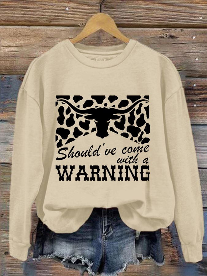 Morgan Wallen Merch Should've Come With A Warning Sweatshirt Good Gifts For Music Fans
