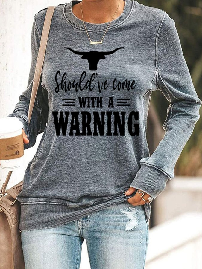 Morgan Wallen Merch Should've Come With A Warning Sweatshirt Good Music Gifts For Fans