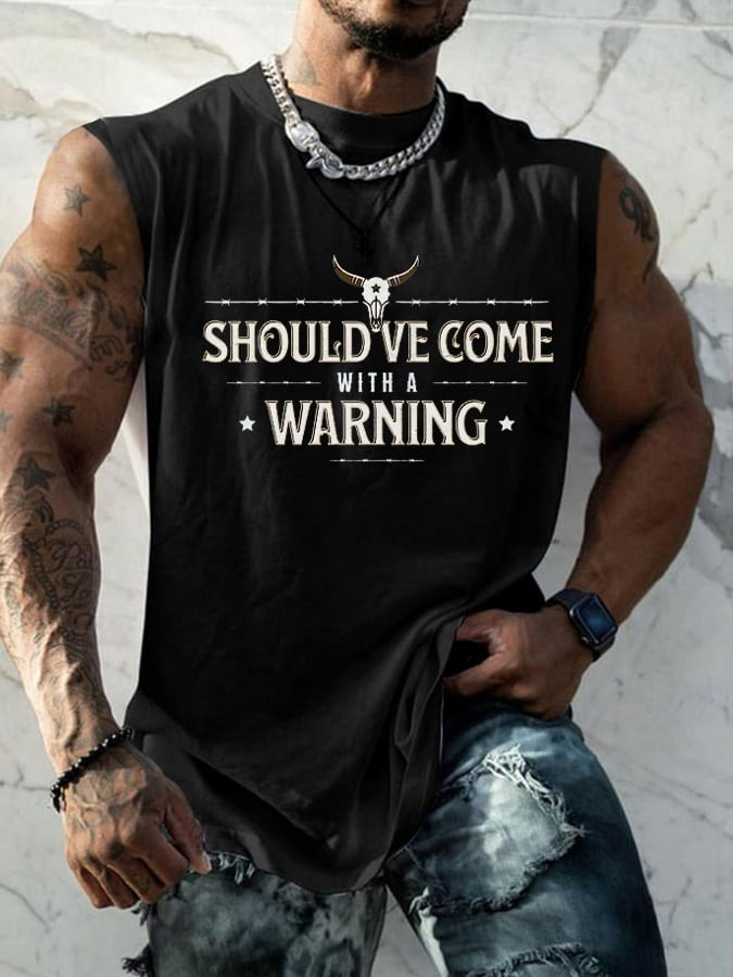 Morgan Wallen Merch Should've Come With A Warning Tank Top Gifts For Morgan Wallen Fans