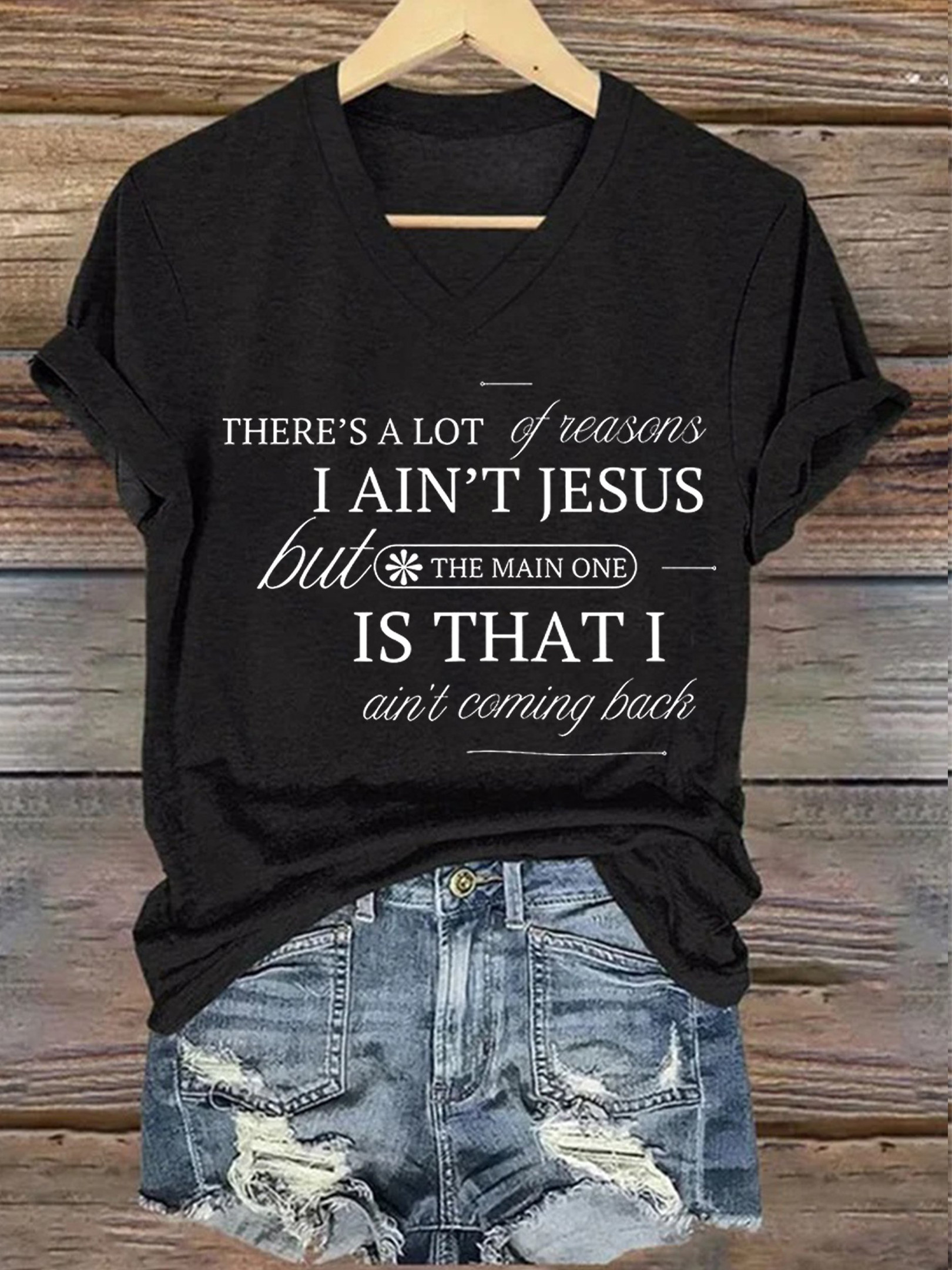 Morgan Wallen Merch There's A Lot Of Reasons V-Neck Shirt Gifts For Music Enthusiasts