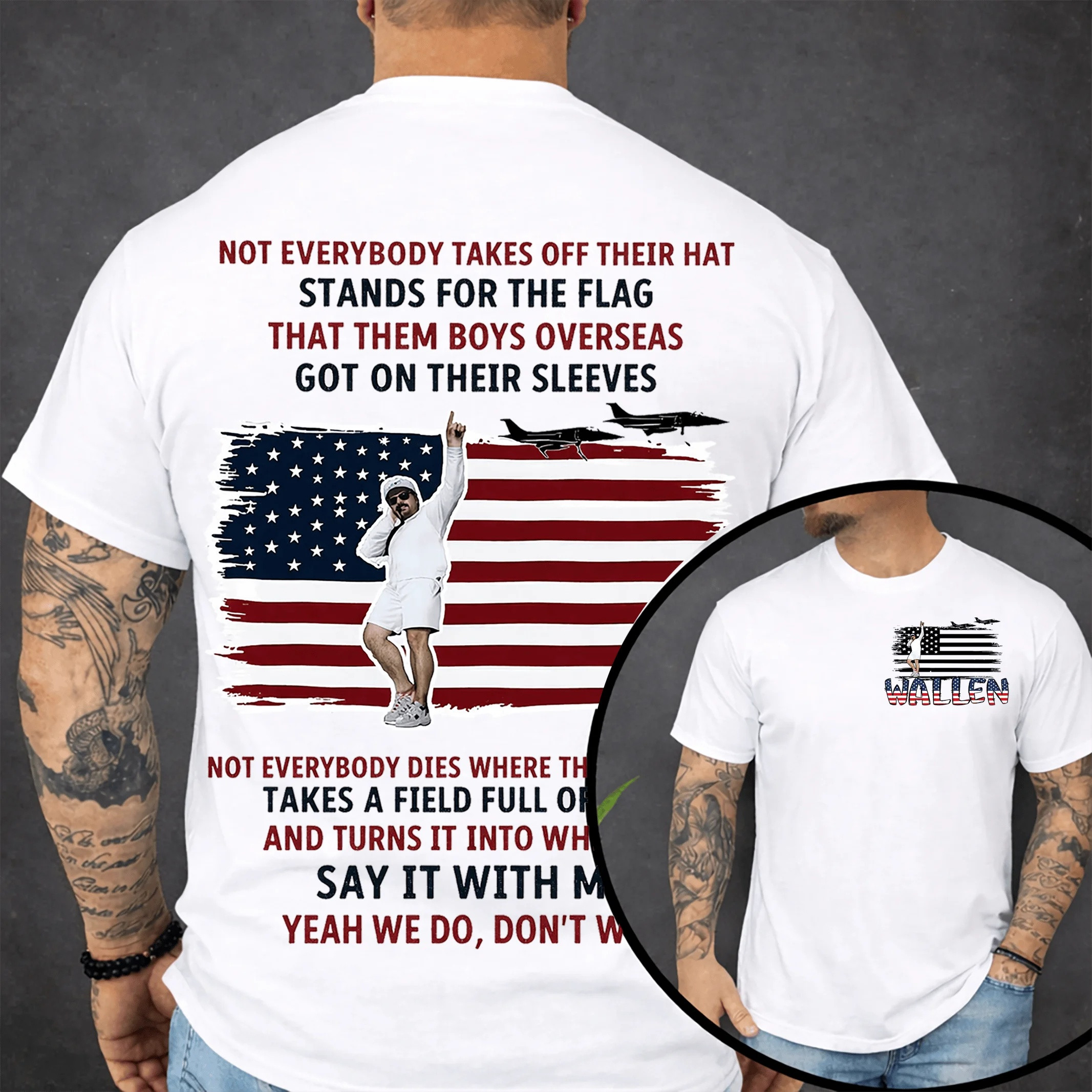 Morgan Wallen Patriotic T-Shirt USA Pride Shirt Gifts For Morgan Wallen Lovers