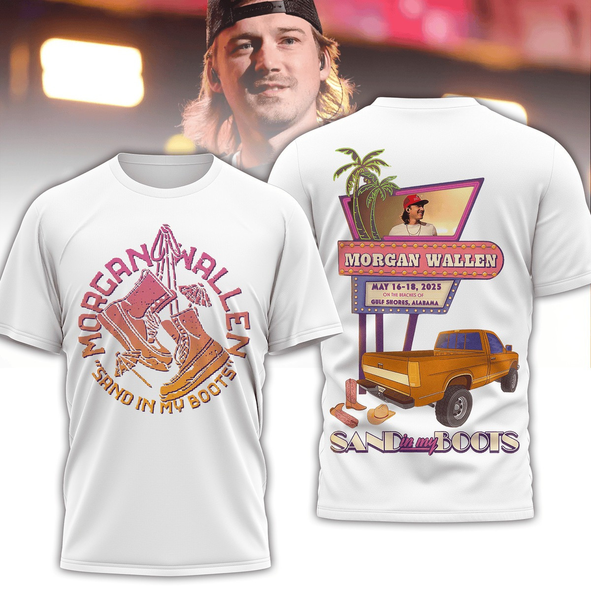 Morgan Wallen Sand In my Boots T-Shirt Unique gift For Wallen Fans Music Tour Merch 2025