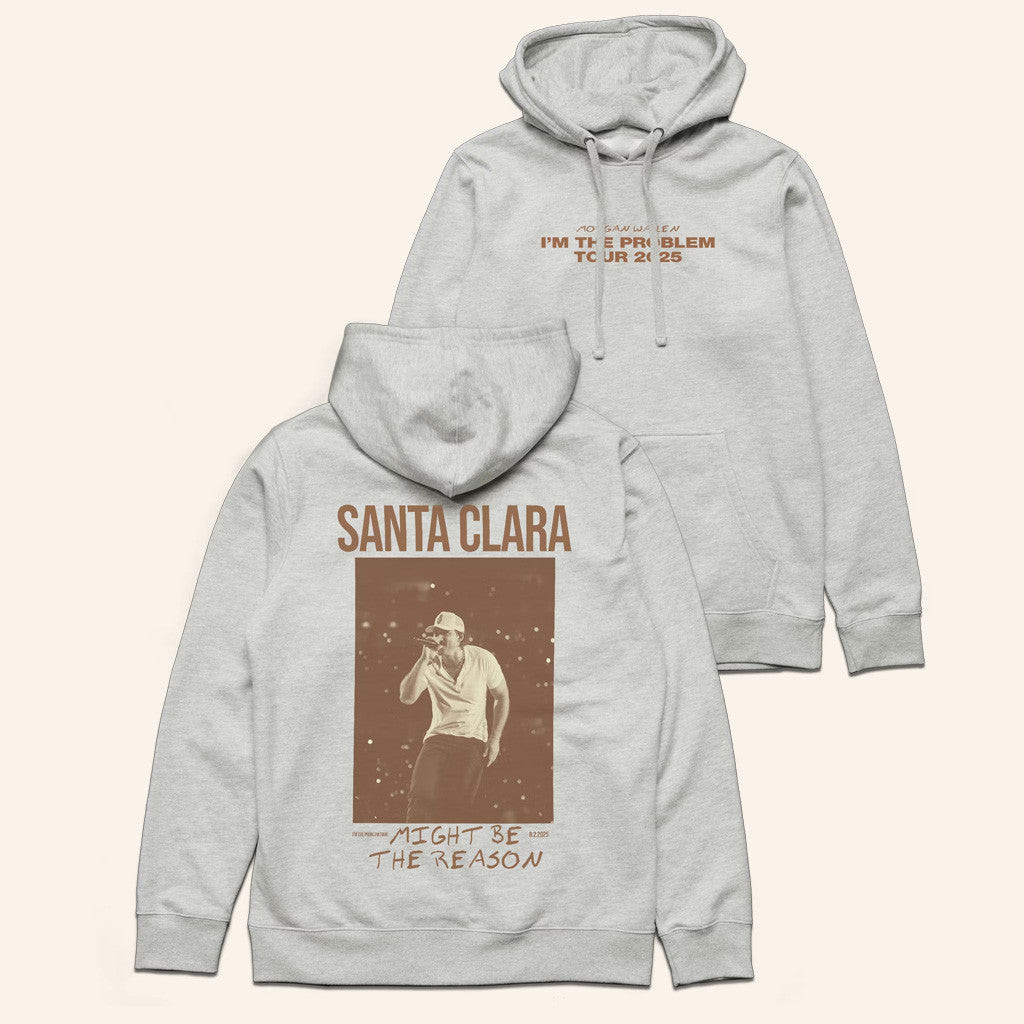 Morgan Wallen Santa Clara Merch Wallen I'm The Problem Tour Hoodie Fan Merch Morgan Wallen Santa Clara Merch Wallen I'm The Problem Tour Hoodie Fan Merch